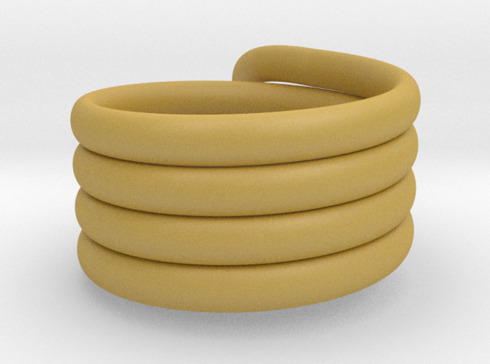 Coiled Ring Size 10 3d printed