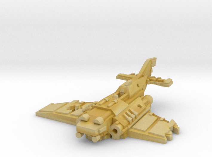 6mm Crashed Imperial Navy Fighter 3d printed