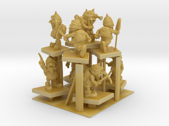 SHAFTED: Wealthy White Gnomes Frosted 3d printed 