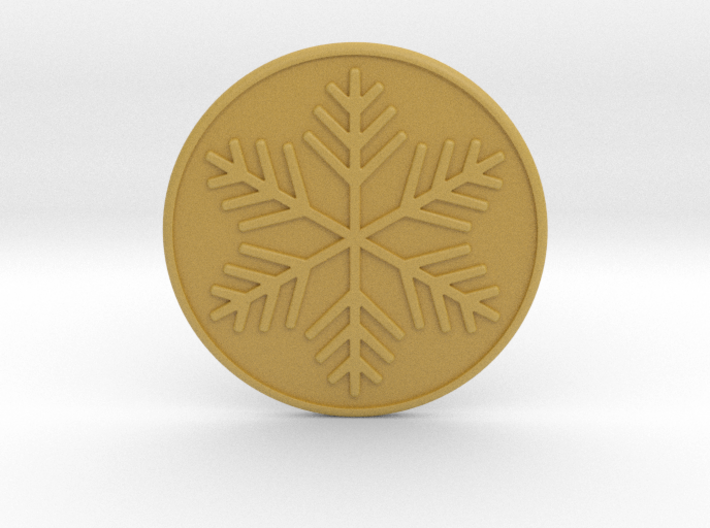 Snowflake Coaster 3d printed