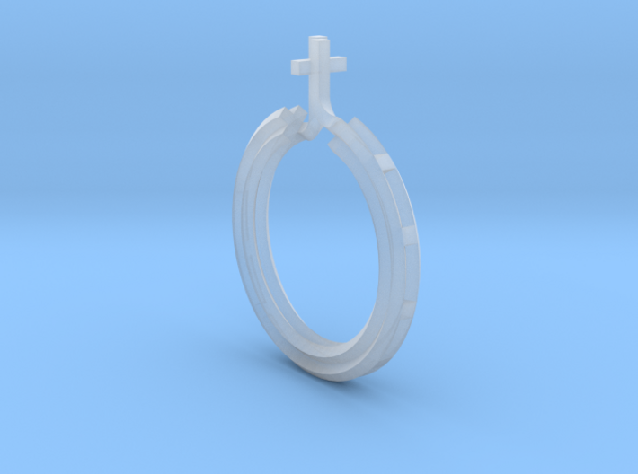 Rosary Ring 3d printed