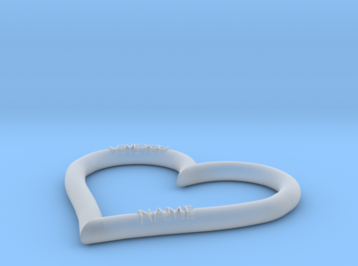 HEART NAME 3d printed