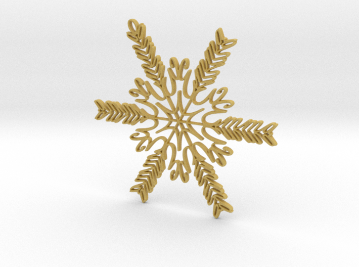 Emma snowflake ornament 3d printed
