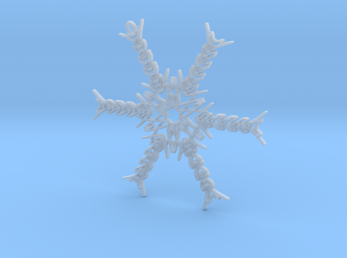 Hannah snowflake ornament 3d printed