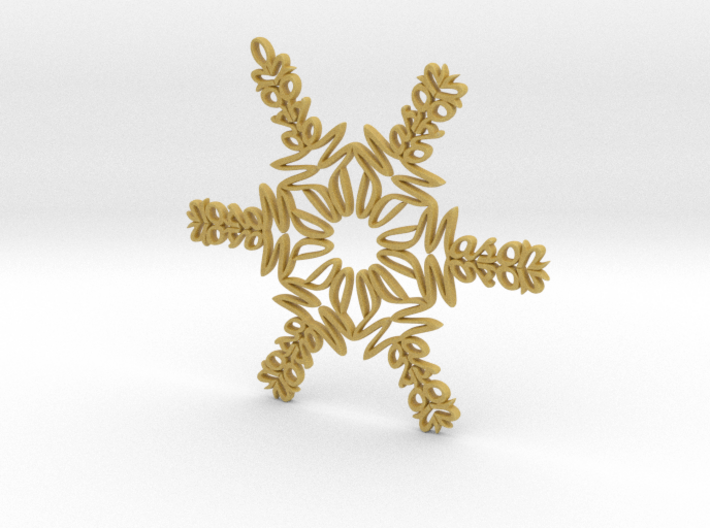 Mason snowflake ornament 3d printed