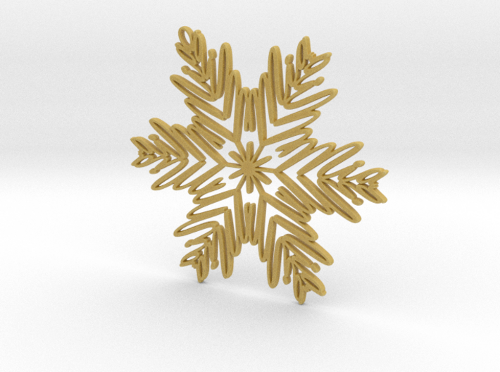 Mia snowflake ornament 3d printed 