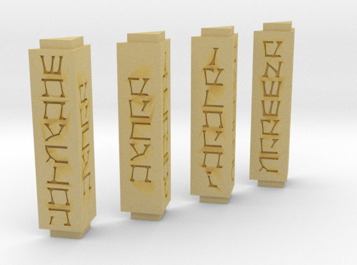 Sith Holo Columns carved 3d printed