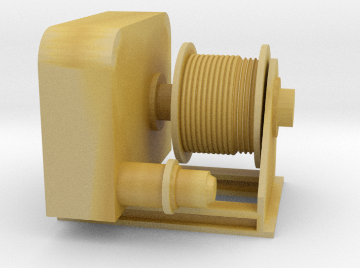 Trunnion winch 1:100 3d printed 