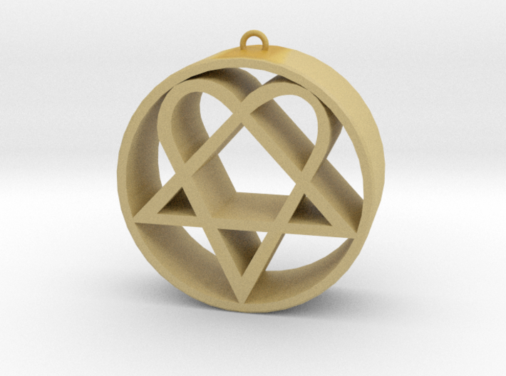 Heartagram 3d printed