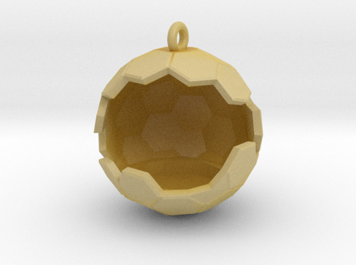 Geode Ornament 3d printed 