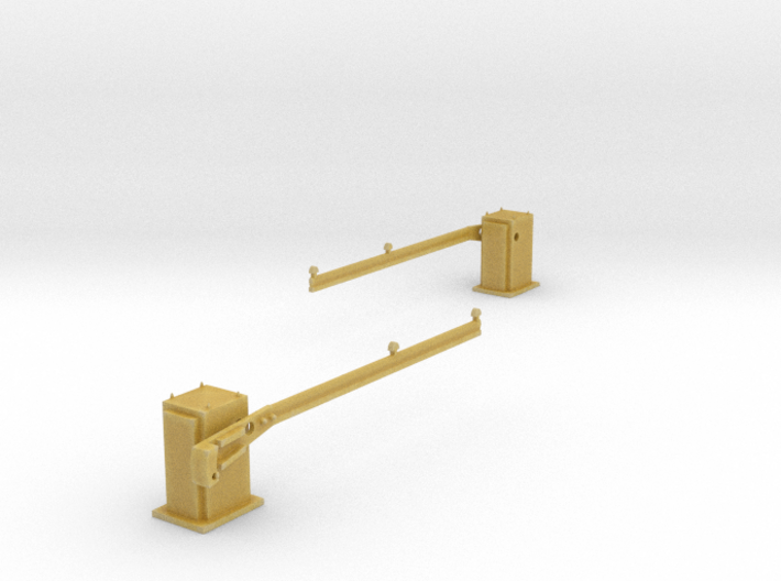 SPX UK level crossing barriers (AHB) 00,H0 3d printed