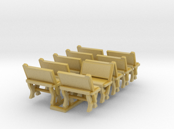 LNWR seating A, OO 3d printed 