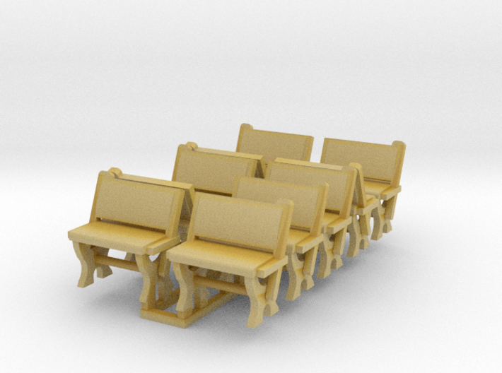 LNWR seating C, OO 3d printed 