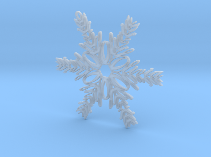 Olivia snowflake ornament 3d printed