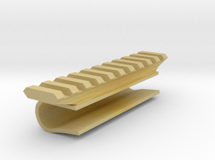 Side-Mounted Picatinny Rail For Skateboards 3d printed