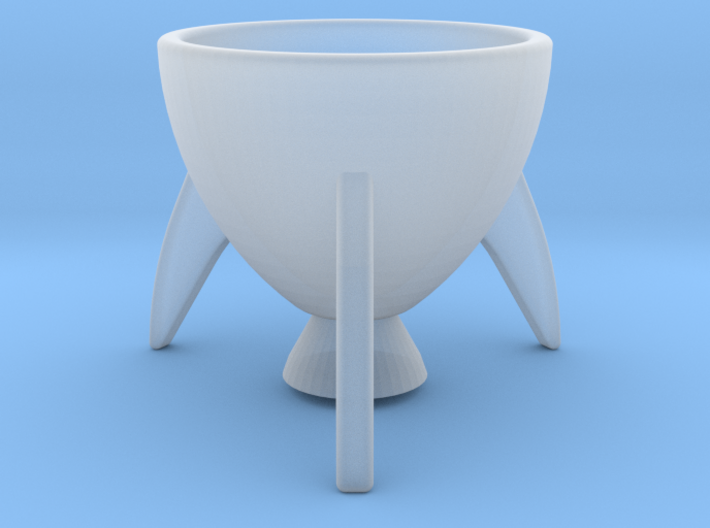 Rocket egg cup 3d printed