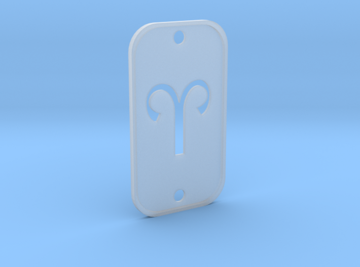 Aries (The Ram) DogTag V2 3d printed