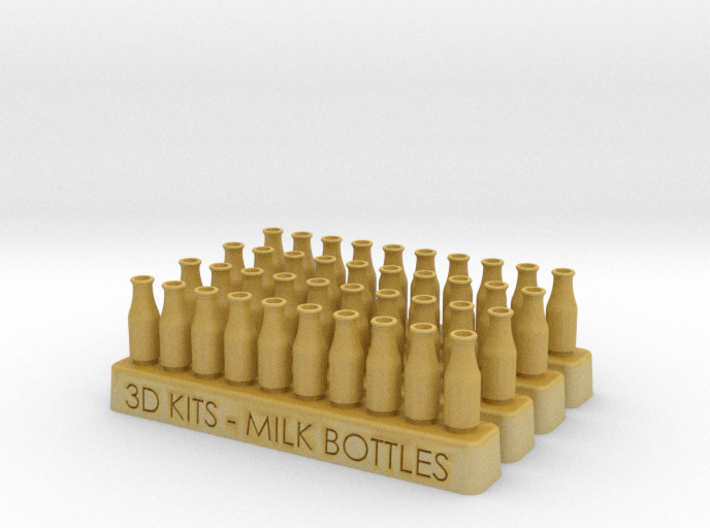 40 Empty milk bottles 3d printed 