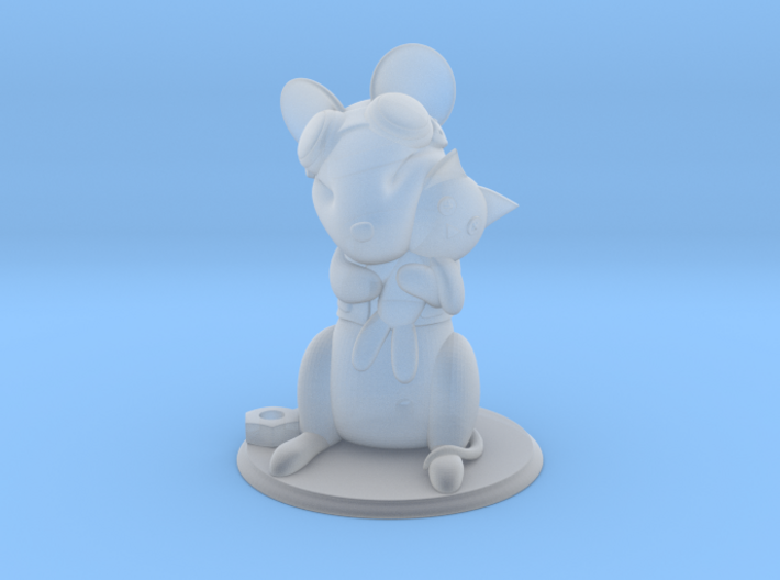 Mouse with Stuffed Cat - Mechanic version 3d printed
