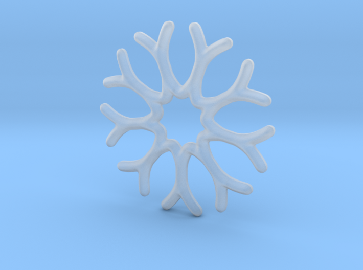 Simple snowflake 3d printed