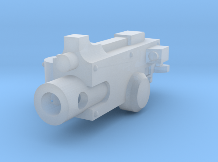Heavy Machinegun with drum magazine for pintle mou 3d printed