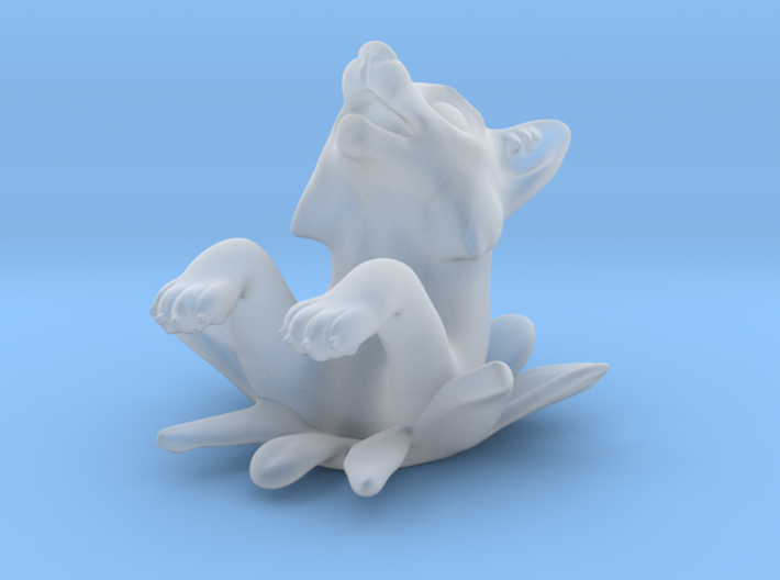 Leaping Fox Ornament 3d printed