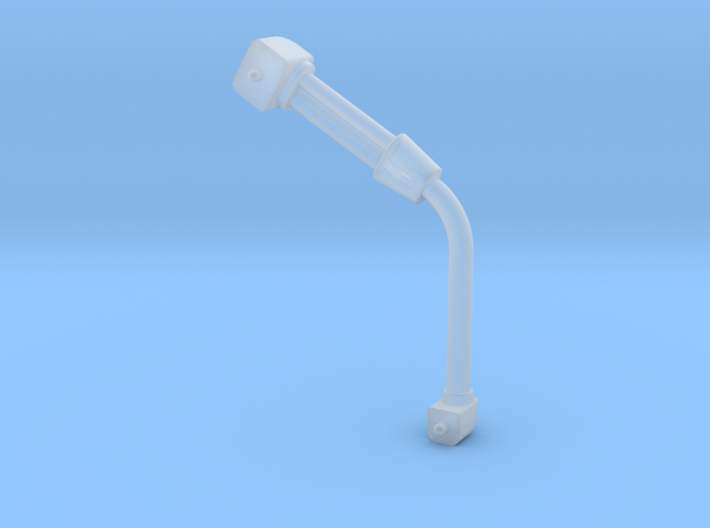 70mm Pipe with branched section 4mm is diameter 3d printed