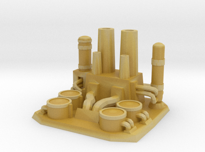 The gas refinery plant 3d printed