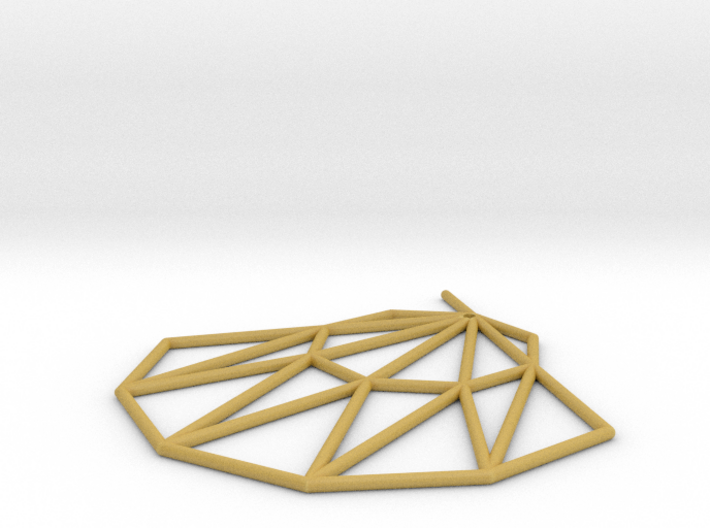 Low poly Doyenne Earring 3d printed