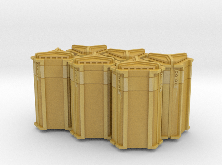 6-Pack of Star Wars Loot Crate Wargaming Terrain 3d printed 