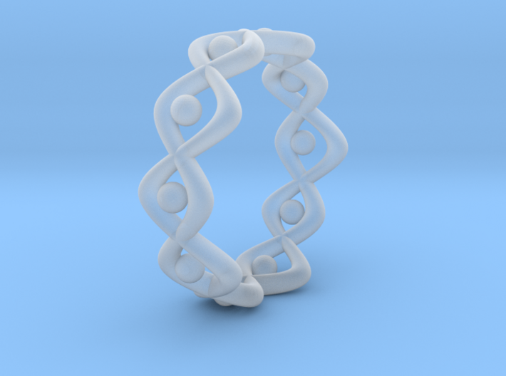 Woven Ring Size 12 3d printed