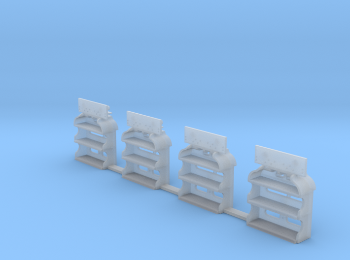 O Scale LV Caboose Steps 3d printed