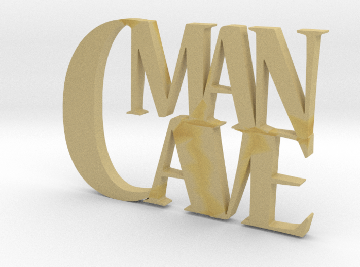 MAN CAVE 3d printed 