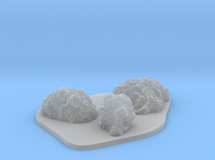 Low Profile Asteroid Group 1 3d printed