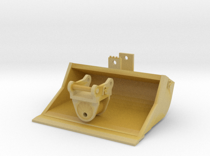 Miniatuur kantelbak voor spoorkraan 1.80 breed mod 3d printed 