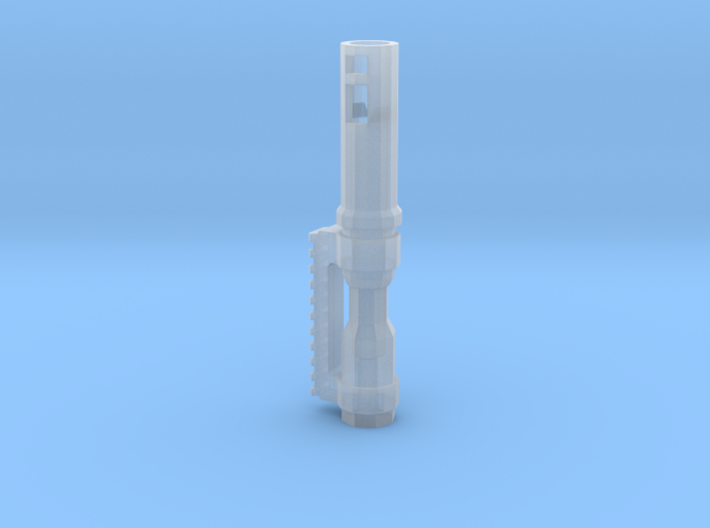 Airsoft Flash Hider With Picatinny (14mm negative) 3d printed