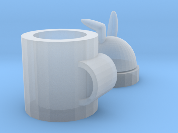 rabbit mug 3d printed