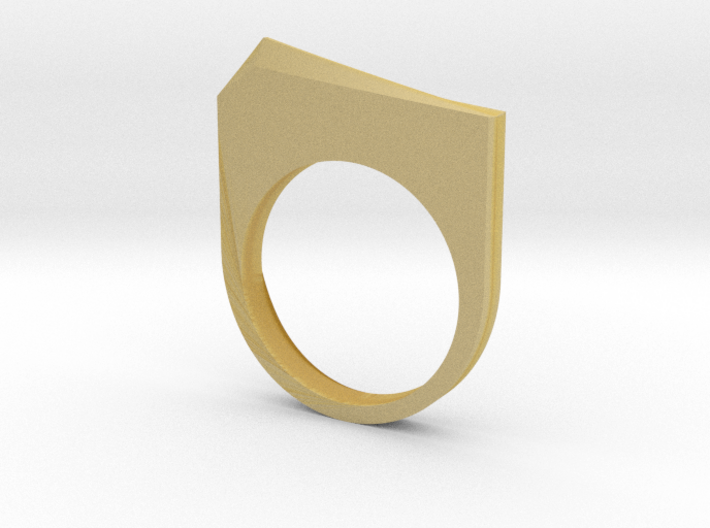 Faceted Ice Ring 3d printed 