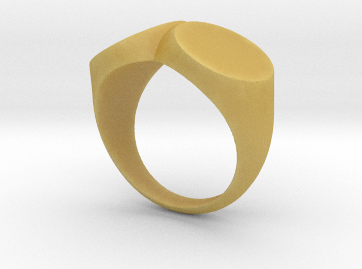 double ring/ two faced 3d printed 