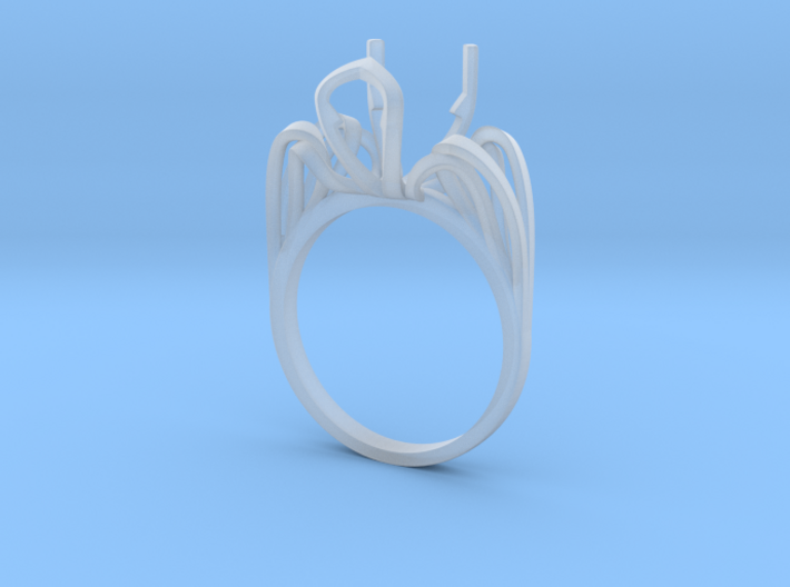 Women Ring 3D Download able STL File - CAD-03 3d printed