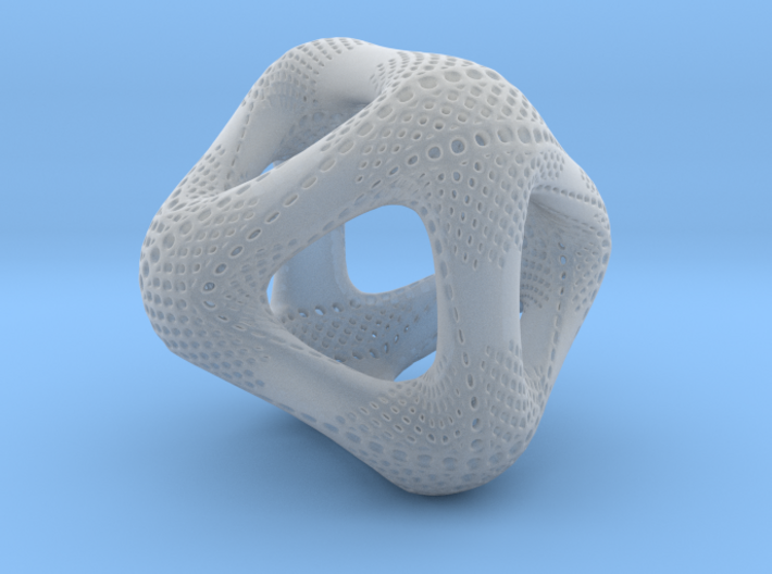 Perforated Octahedron 3d printed