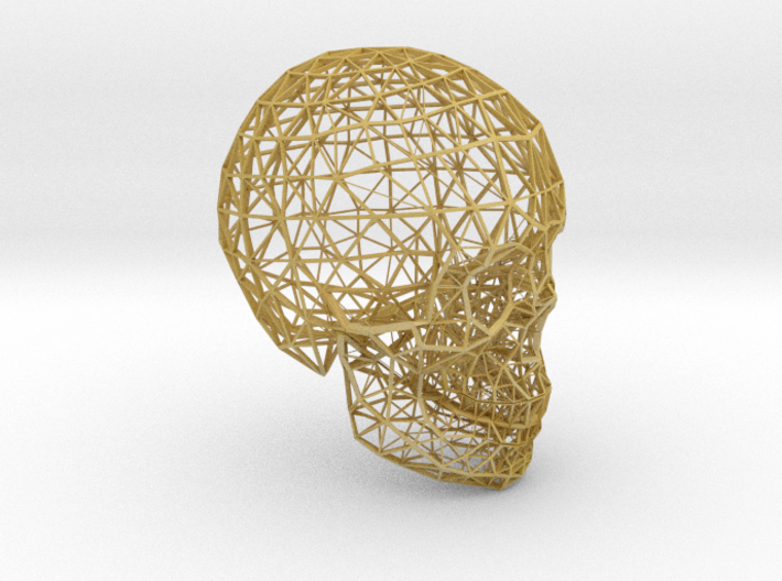 skull lattice model 3d printed