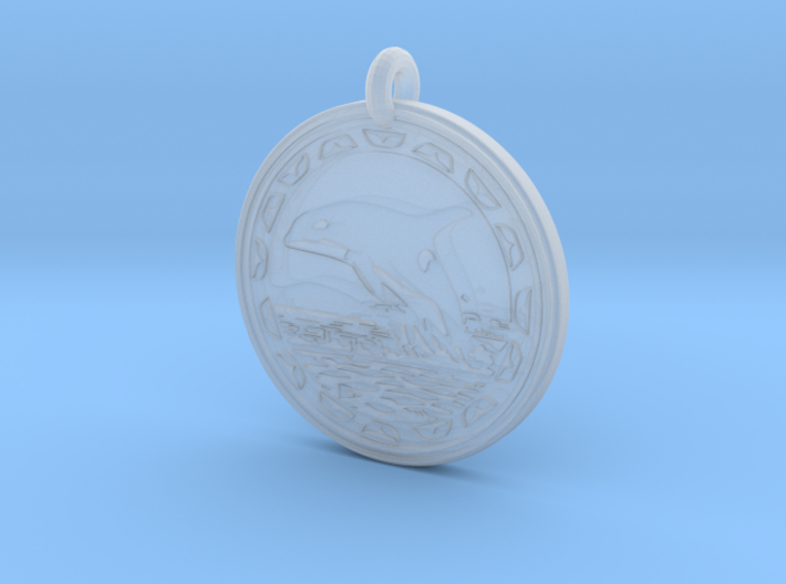 Orca Whale Animal Totem Pendant 3d printed