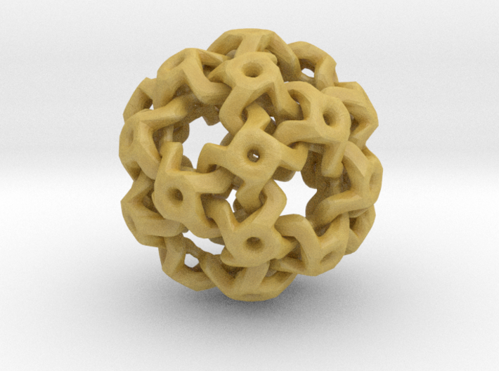 Nested Rhombic Triacontahedron 3d printed