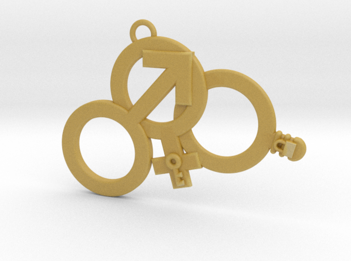 Cuckold Chastity charm 3d printed
