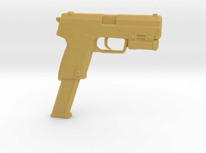cyberpunk - near future pistol in 1/6 scale 3d printed