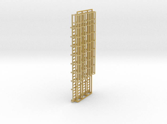 1:100 Cage Ladder 83mm Top 3d printed