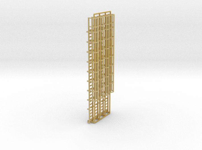 1:100 Cage Ladder 93mm Top 3d printed 