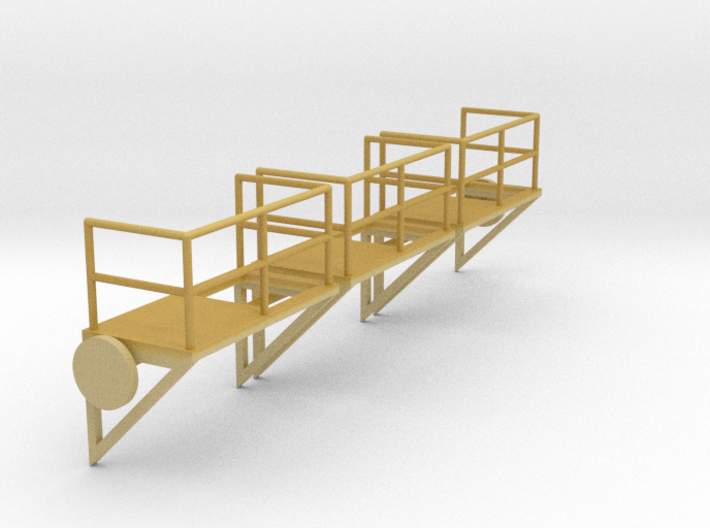 1:100 Ladder Platform Right 3pc 3d printed 