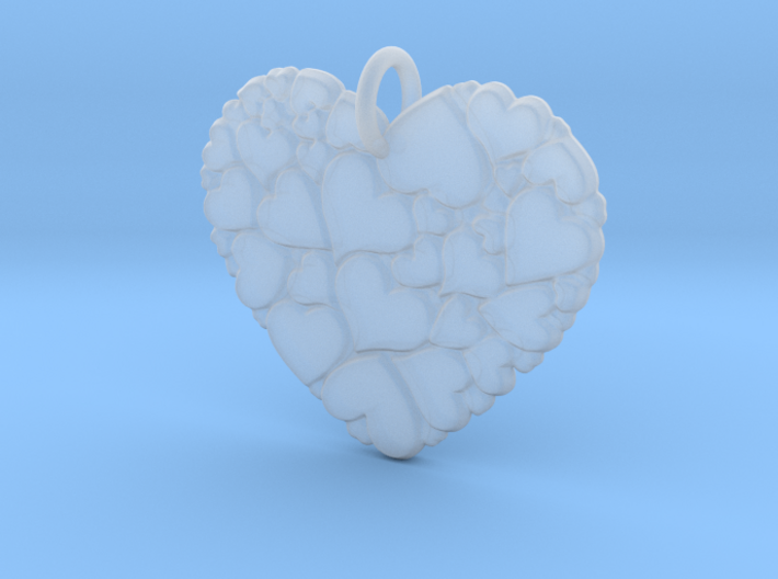 Heart of Hearts Pendant 3d printed